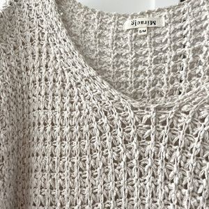 Women’s Loose-Knit Crocheted Oversized Sweater